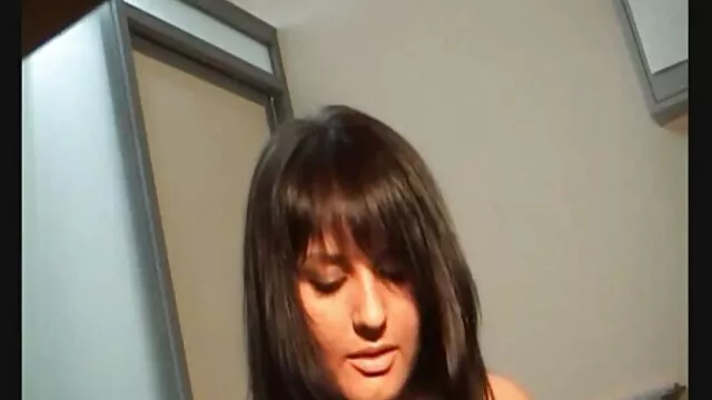 Dirty pervert TS hammering วีดีโอ โป้ นักเรียน with broad assed big boobs ladyboy
